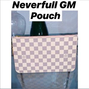 Authentic Louis Vuitton Neverfull GM Pouch